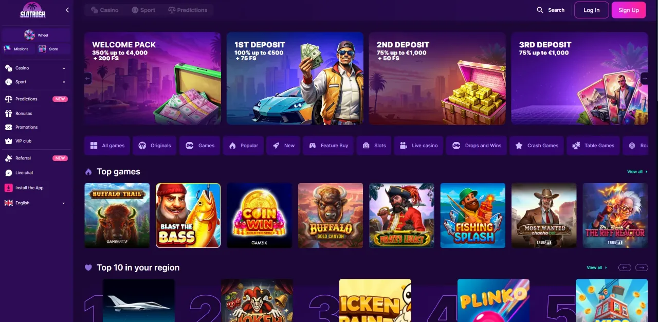 SlotRush Casino – Het online casino voor Nederland