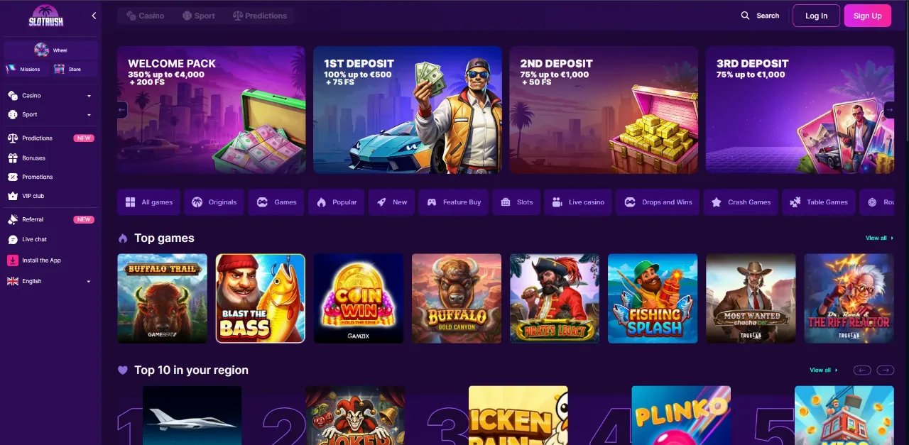 SlotRush Casino – Officiële Site Nederland